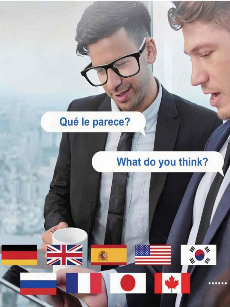 ai glasses language